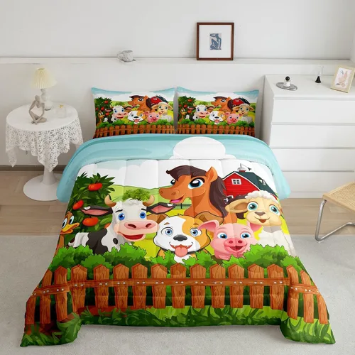 Vista 16 de Feelyou - Juego de funda de edredón para niños, castillo rosa, tamaño individual, lindo juego de edredón con moño, juego de cama para niños y niñas