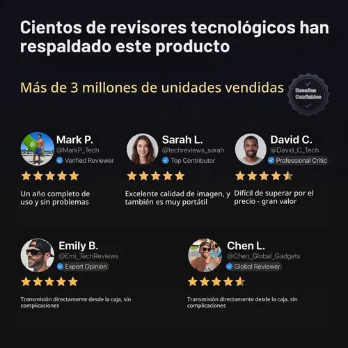 Vista 4 de 【Cine de techo y 1080P nativo】Mini proyector inteligente más delgado de 1.81 pulgadas con WiFi y Bluetooth, enfoque automático, escáner de película