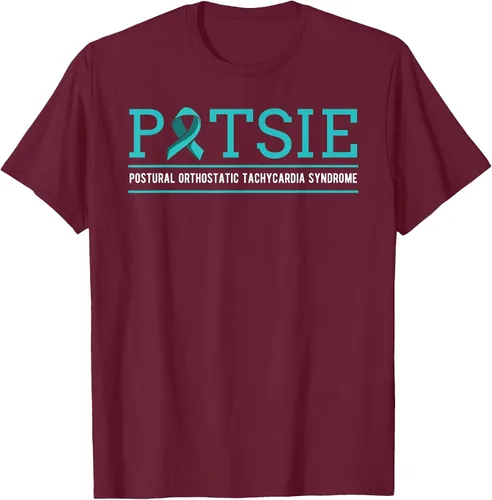 Vista 10 de POTS Dysautonomia Turquoise Ribbon Autonomic Dysfunction T-Shirt Asphalt Grey