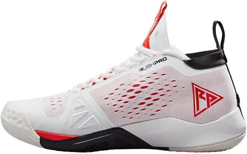 Vista 3 de WILSON Zapatillas Tenis Rush Pro 4.0 MID para hombre Blanco y Amapola, BlancoNegroRojo amapola
