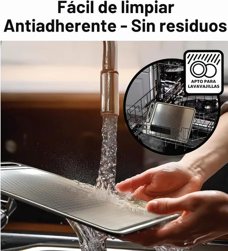 Vista 8 de Tabla de cortar de acero inoxidable - Tablas de cortar de acero inoxidable para cocina - Tablas de cortar de metal - Tabla de Cortar de Acero