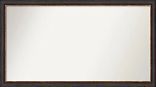 Vista 40 de Amanti Art Espejo de baño negro para sobre el fregadero, 23 x 23 pulgadas, espejo cuadrado negro Ashton, marco de madera tradicional mediano, se