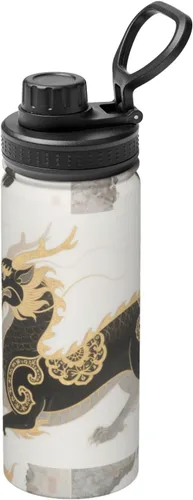 Vista 18 de Hervidor de agua aislado de acero inoxidable con estampado divertido, ideal para deportes y viajes