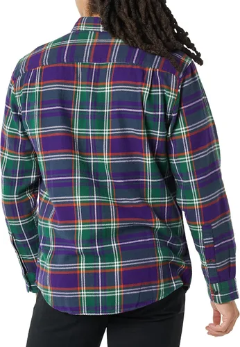 Vista 3 de Tienda Essentials Camisa de franela de manga larga para hombre (disponible en tallas grandes y altas)