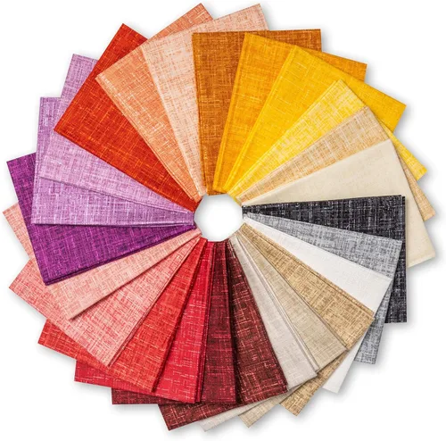 Vista 18 de Paquetes de tela 100% algodón Fat Quarters para coser 30 piezas de 18 x 22 pulgadas de algodón precortados surtidos en la colección Mirage Tonals