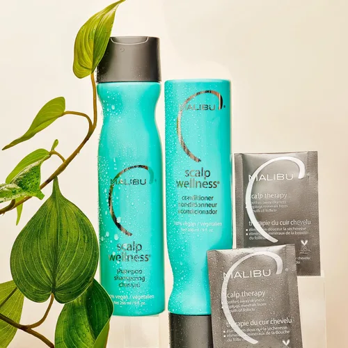 Vista 2 de Malibu C Scalp Wellness Collection - Set nutritivo para el cuidado del cabello del cuero cabelludo seco - Contiene remedio para el cuero cabelludo