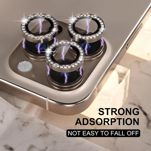 Vista 316 de Choiche Compatible para iPhone 16 Pro/iPhone 16 Pro Max Protector de Lente de Cámara, Vidrio Templado 9H Protector de Pantalla de Cubierta de Cámara