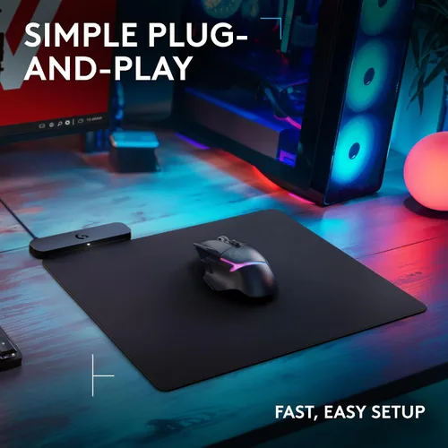 Vista 6 de Logitech G 502 X Lightspeed - Mouse inalámbrico para juegos + alfombrilla de mouse de carga inalámbrica Powerplay 2, color negro