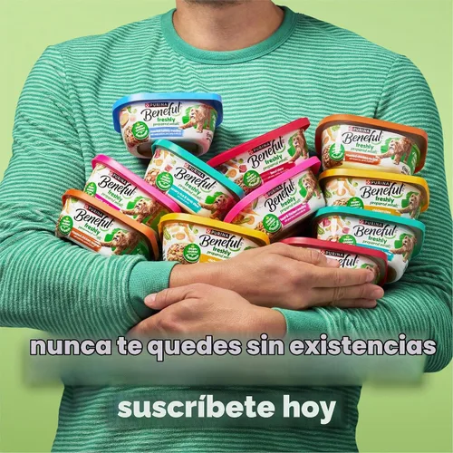 Vista 12 de Comidas preparadas Purina Beneful, comida para perro, paquete surtido, 10 onzas Tubo, paquete de 8