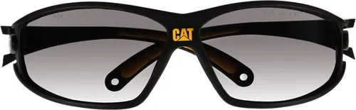 Vista 2 de Caterpillar Tread Gafas de seguridad, negro y amarillo, espejo azul, unisex