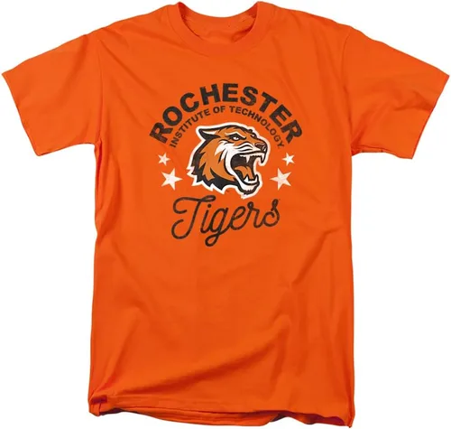Vista 35 de Collegiate Distressed Mascot Unisex Adult T Shirt Collection 3 Universidad de Adelphi