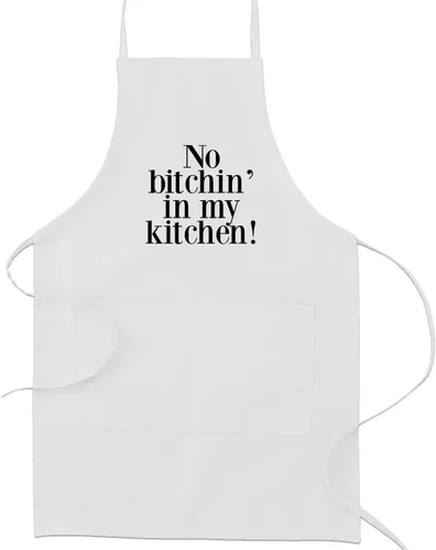 Vista 5 de Decal Serpent No Bitchin' in My Kitchen - Delantal divertido para cocinar, para hornear, color verde bosque