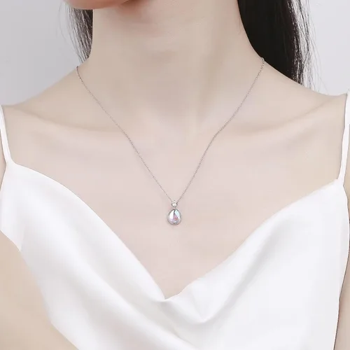 Vista 5 de Moonstone Necklace, Inspirational Gifts for Women, Self Care Gifts for Women - New Beginnings Gifts for Graduation, Retirement, Miscarriage Mothers