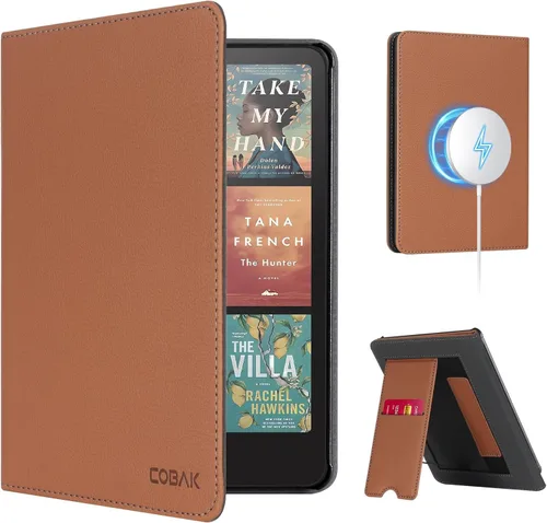 Vista 44 de CoBak Funda con soporte para Kindle Paperwhite - Funda de piel sintética duradera con función de apagado y encendido automático, ranura