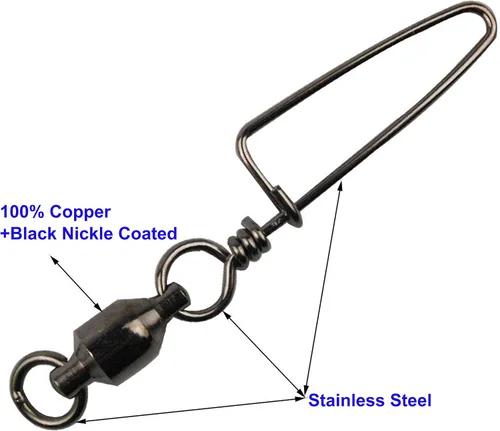 Vista 2 de Paquetes de 10, 30 rodamientos de bola alta resistencia para pesca con gancho Coastlock, Anillos de soldadura fuerte para pesca en agua salada