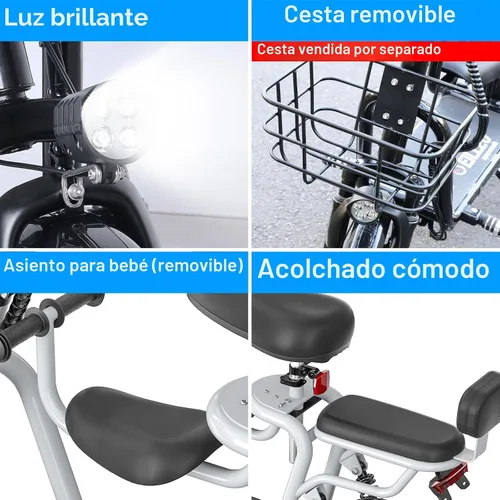 Vista 8 de EILLEO Scooter eléctrico de Seat para adultos, scooter eléctrico de adultos