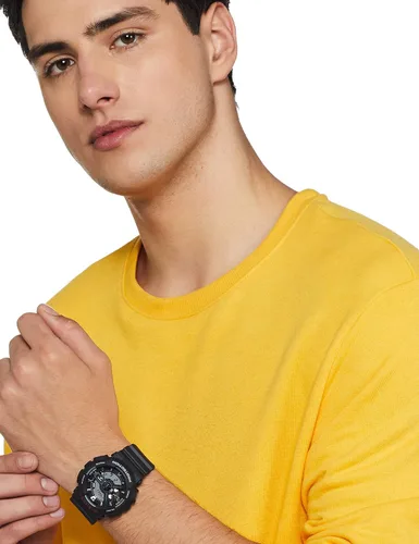 Vista 8 de Casio G-Shock Ana-digi Hora Mundial Negro Dial Reloj de los hombres GA110-1A Reloj