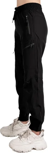 Vista 4 de Singbring Pantalones deportivos de senderismo para mujer ligeros de secado rápido con bolsillos con cremallera UPF 50