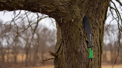 Vista 5 de Hooyman Machete con construcción resistente, mango ergonómico antideslizante y funda para cinturón para jardinería, gestión de tierras, bushcraft