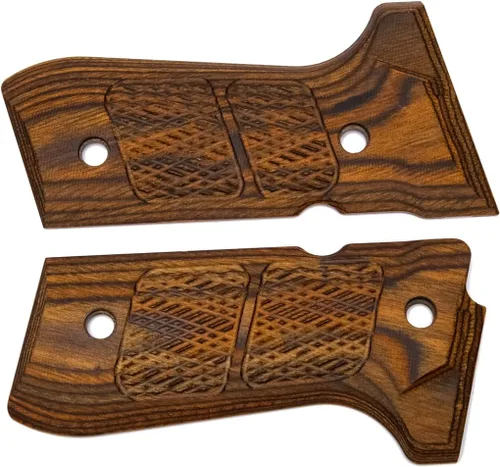 Vista 3 de Guuun Empuñadura de madera para Beretta 92/96 de tamaño completo 92FS Grips, panel de mango de pistola compuesto de madera