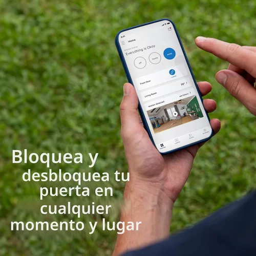 Vista 3 de SimpliSafe Smart Lock Series 2 (negro) para el sistema de seguridad del hogar Gen 3