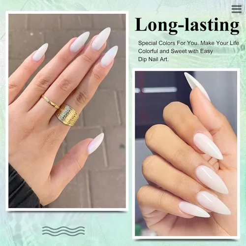 Vista 5 de Polvo acrílico profesional de 0.99 oz/caja de uñas acrílicas para uñas francesas color blanco transparente rojo desnudo para extensión de uñas
