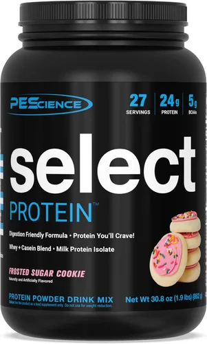 Vista 12 de PEScience Select Protein Powder, mezcla de suero y caseína, proteína limpia en polvo para mujeres y hombres, baja en calorías, baja