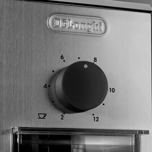 Vista 2 de Molinillo de café Delonghi de acero inoxidable, color plateado