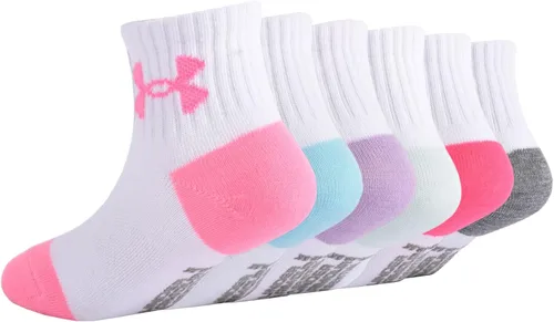 Vista 4 de Under Armour Girls' Multi Pack Quarter Sock