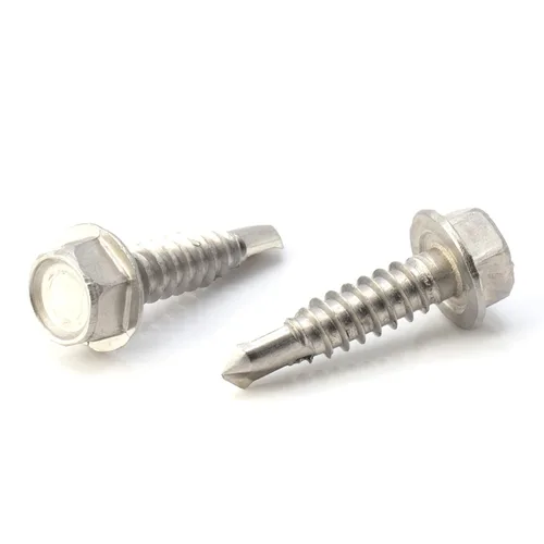 Vista 14 de THE CIMPLE CO Tornillo autoroscante de cabeza combinada #8, 1 pulgada de longitud, acero inoxidable 410 con cabeza hexagonal y Phillips, tornillo