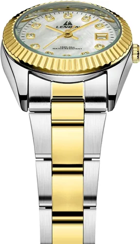 Vista 4 de LN LNQIN Womens Watch Analog Quartz Watches for Women Waterproof Ladies Watches Easy Read Women's Wrist Watch with Stainless Steel Band