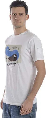 Vista 5 de Daniele Alessandrini M6654E6433802 M6654E6433802 - Camiseta para hombre, color blanco