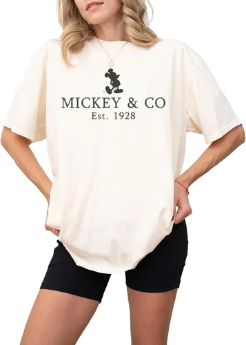 Vista 6 de Camisa retro de Mickey y sus amigos, camiseta de colores retro bohemios, camisa o sudadera de vacaciones familiares Magic Kingdom