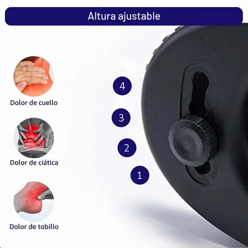 Vista 2 de Reposapiés para debajo del escritorio, ajuste de ángulo de 4 niveles y función de balancín activo, soporte de pie ABS duradero, diseño
