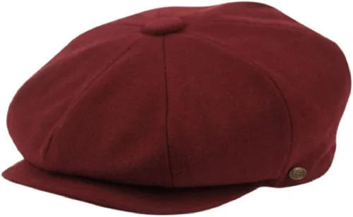 Vista 8 de Sombrero clásico de 8 paneles de mezcla de lana Newsboy Snap Brim Collection para hombre