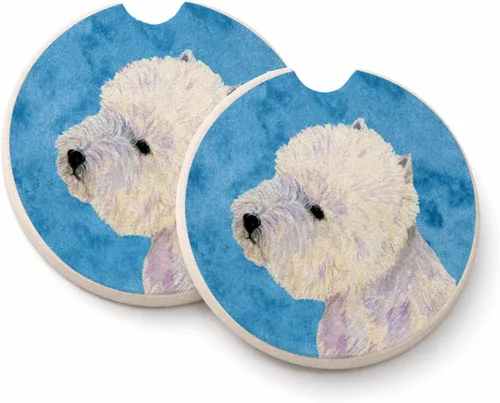 Vista 30 de Caroline's Treasures SS4767-BUCARC - Juego de 2 portavasos para automóvil, diseño de bulldog inglés, absorbentes para automóvil, portavasos