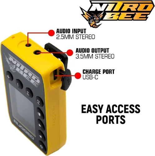 Vista 6 de Rugged Radios Nitro Bee (receptor de carreras, receptor de carrera)
