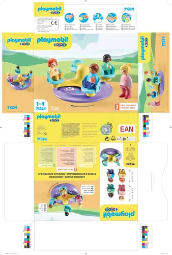 Vista 8 de Playmobil 1.2.3: Número-Merry-Go-Round