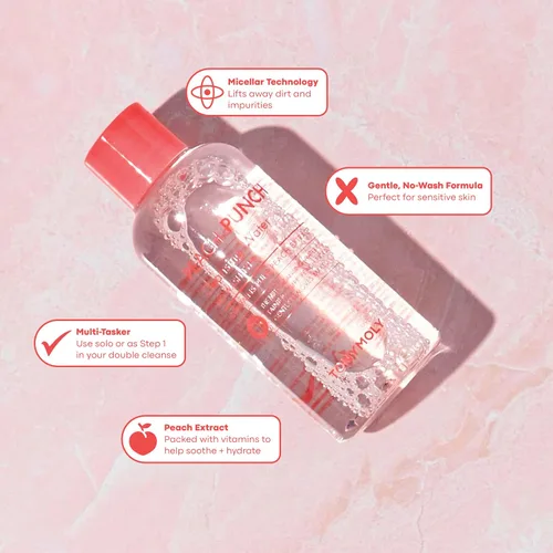 Vista 3 de TONYMOLY Agua limpiadora Peach Punch, 12 oz