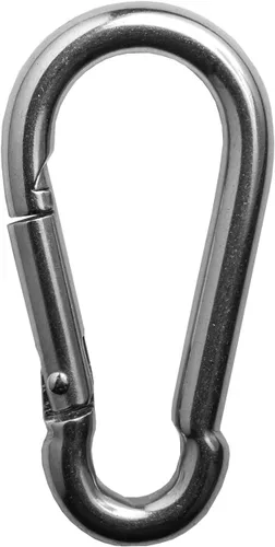 Vista 2 de Tectran Abrazadera TEC de 4 orificios para líneas de conexión tractor-remolque Clip de acero inoxidable Negro