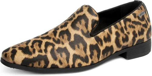 Vista 10 de UUBARIS Mocasines de vestir para hombre de esmoquin, zapatos sin cordones