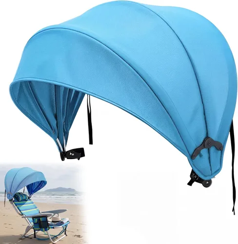 Vista 7 de [Usado] DaisyInner Silla de playa, sombrilla plegable extra grande, con abrazadera ajustable para playa, camping, pesca, sala de estar al aire libre