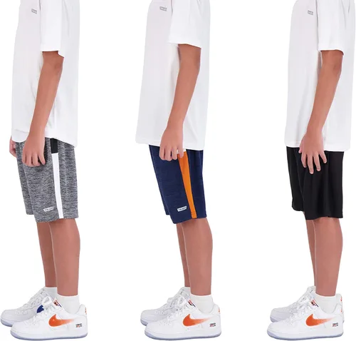Vista 2 de Hind - Pantalones cortos de baloncesto para niños (3 unidades)