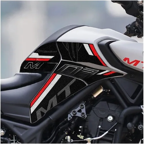 Vista 3 de Tank Pad Sticker Motorcycle Anti Slip Knee Grip Pad Fuel Tank Stickers Gas Cap Oil Protect Pad Frosted Decals for Yam&aha MT03