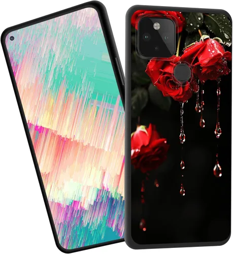 Vista 84 de Funda delgada para Google Pixel 4 XL, funda delgada de silicona de TPU suave a prueba de golpes para Google Pixel 4 XL, gato negro luna estrellada