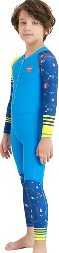 Vista 6 de DIVE & SAIL Traje de baño de una pieza de manga largacorta para niños con protección solar