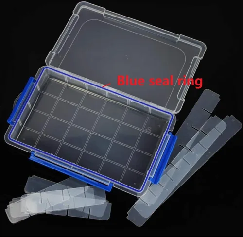 Vista 5 de Kamay's Caja de almacenamiento de plástico XL resistente ajustable con 24 compartimentos con sello de junta tórica, 3 cerraduras gruesas a presión