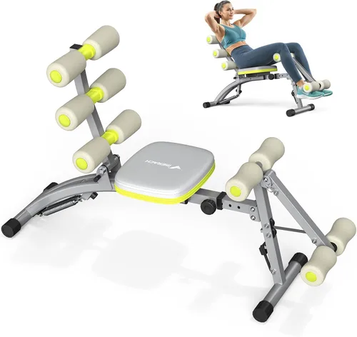 Vista 10 de MERACH Ab Machine, Adjustable Ab Workout Bench for Home Gym, Multi-Functional Sit Up Exercise Equipment with 300 LBS Weight Capacity, Exercise Chair
