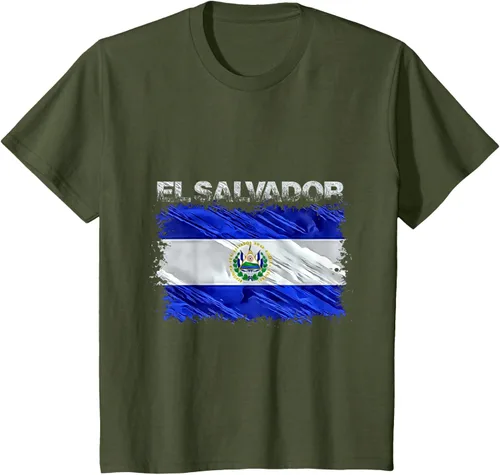 Vista 13 de Camiseta El Salvador, Negro