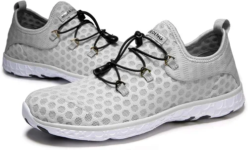 Vista 5 de MOERDENG - Zapatos de agua de secado rápido para mujer ligeros para deportes al aire libre playa piscina ejercicio